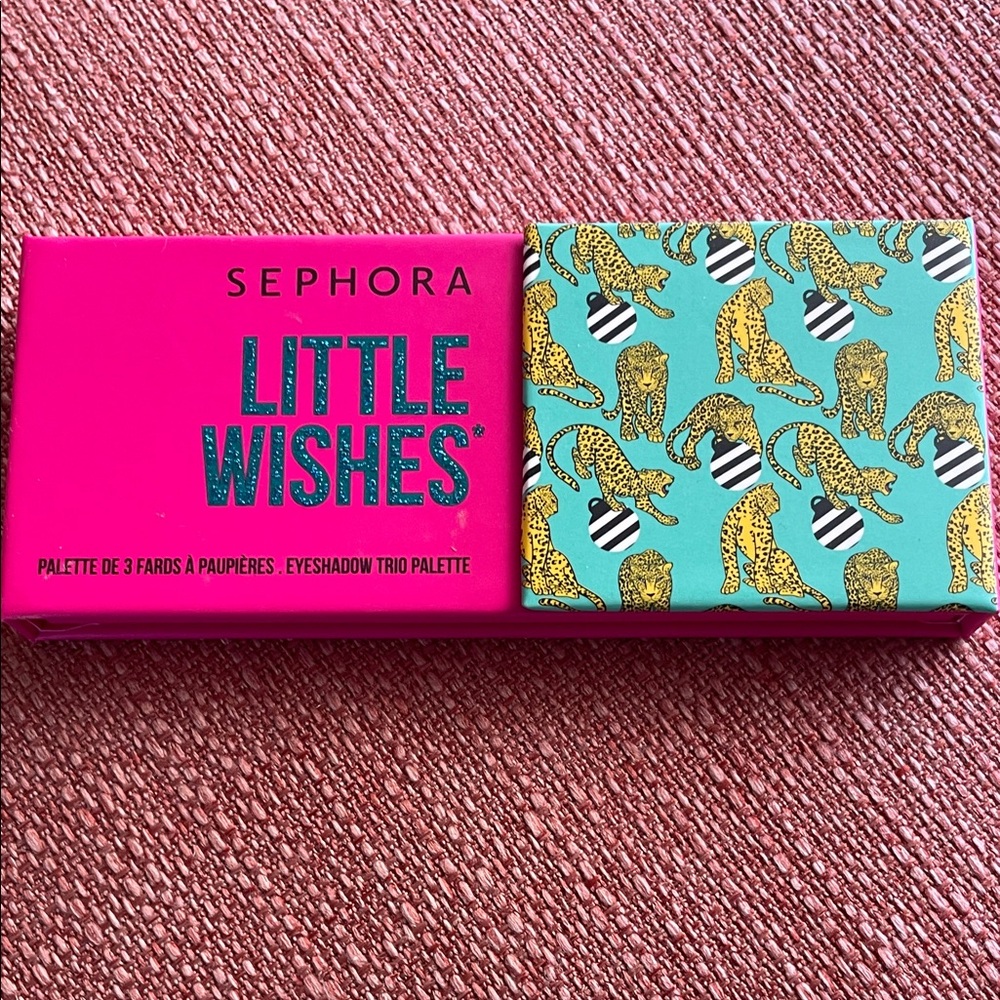 Sephora Little Wishes Eyeshadow Trio - Hot Pink & Teal Leopard Sleeve
